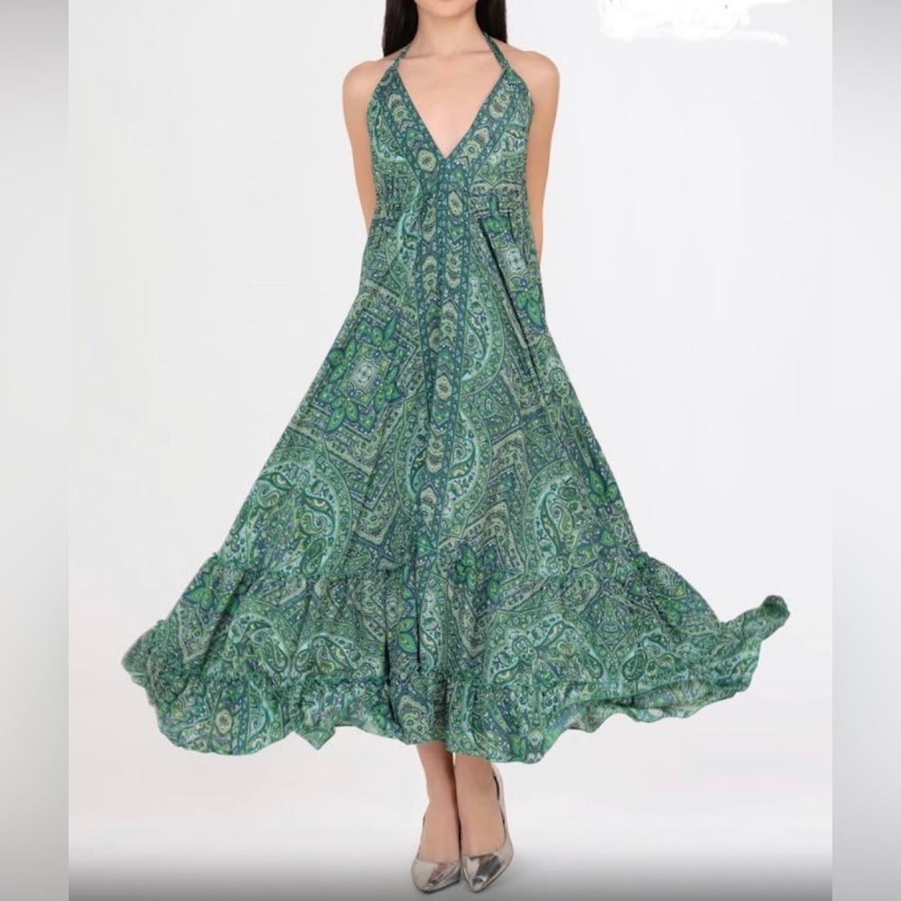 Maxi flared boho dress